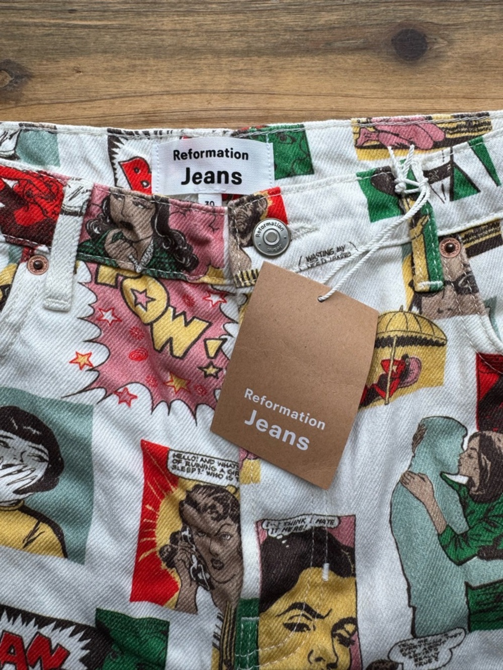 NWT Reformation Comic Jeans 30 - Picture 7 of 15